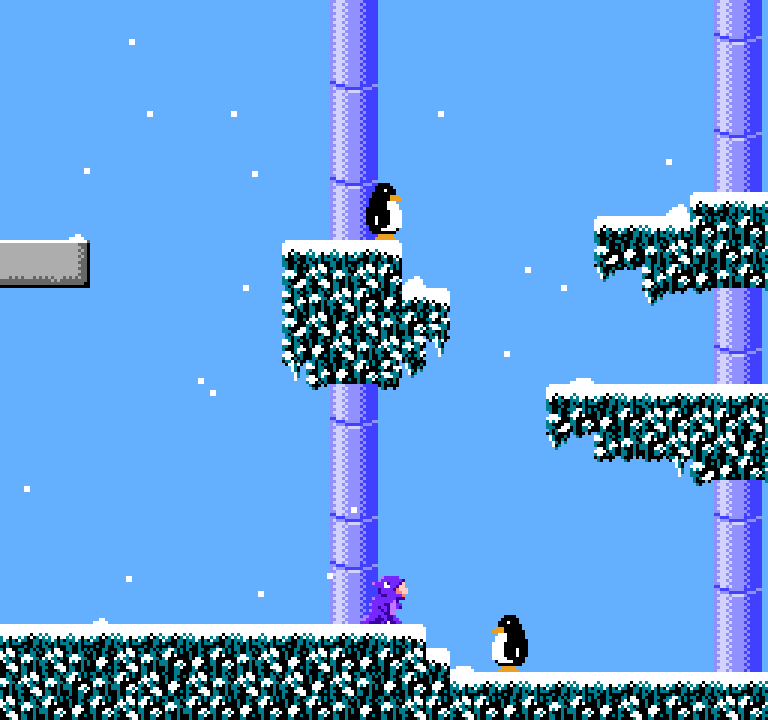 Even outside this snowy peak, the game has ice physics.