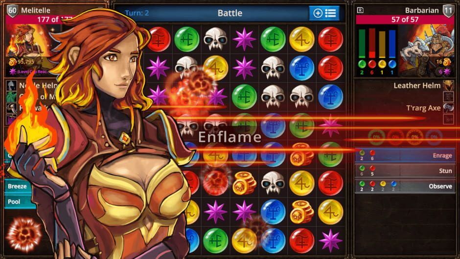 This is a special move unleashed in Puzzle Quest.