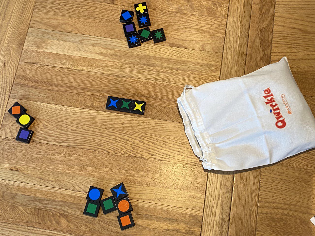 Qwirkle is a shape and colour matching alternative to Scrabble