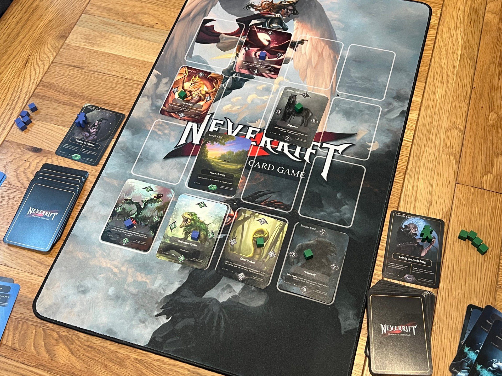 NeverRift in play with mat