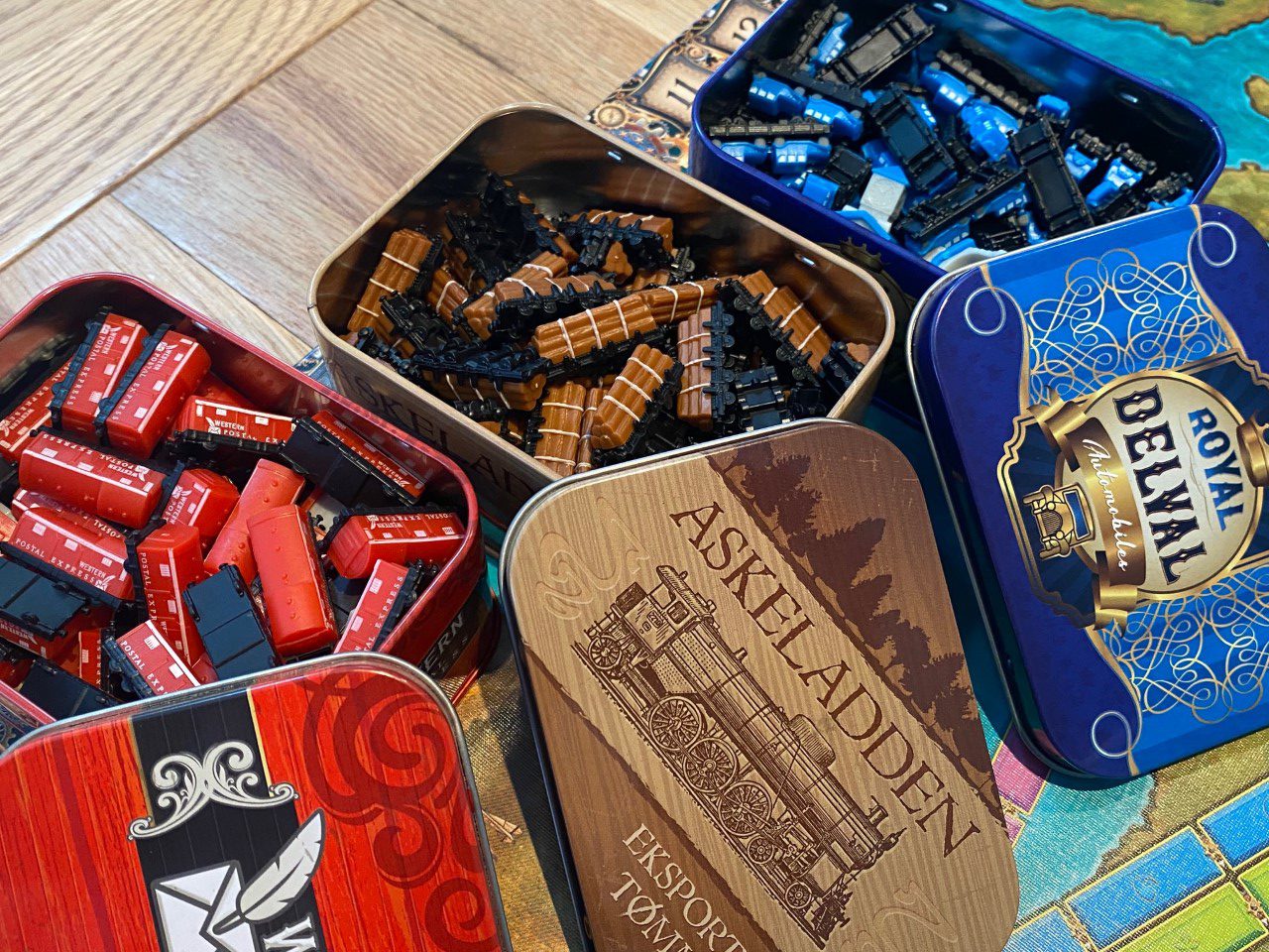 Ticket to Ride, Red, Brown and Blue upgrades