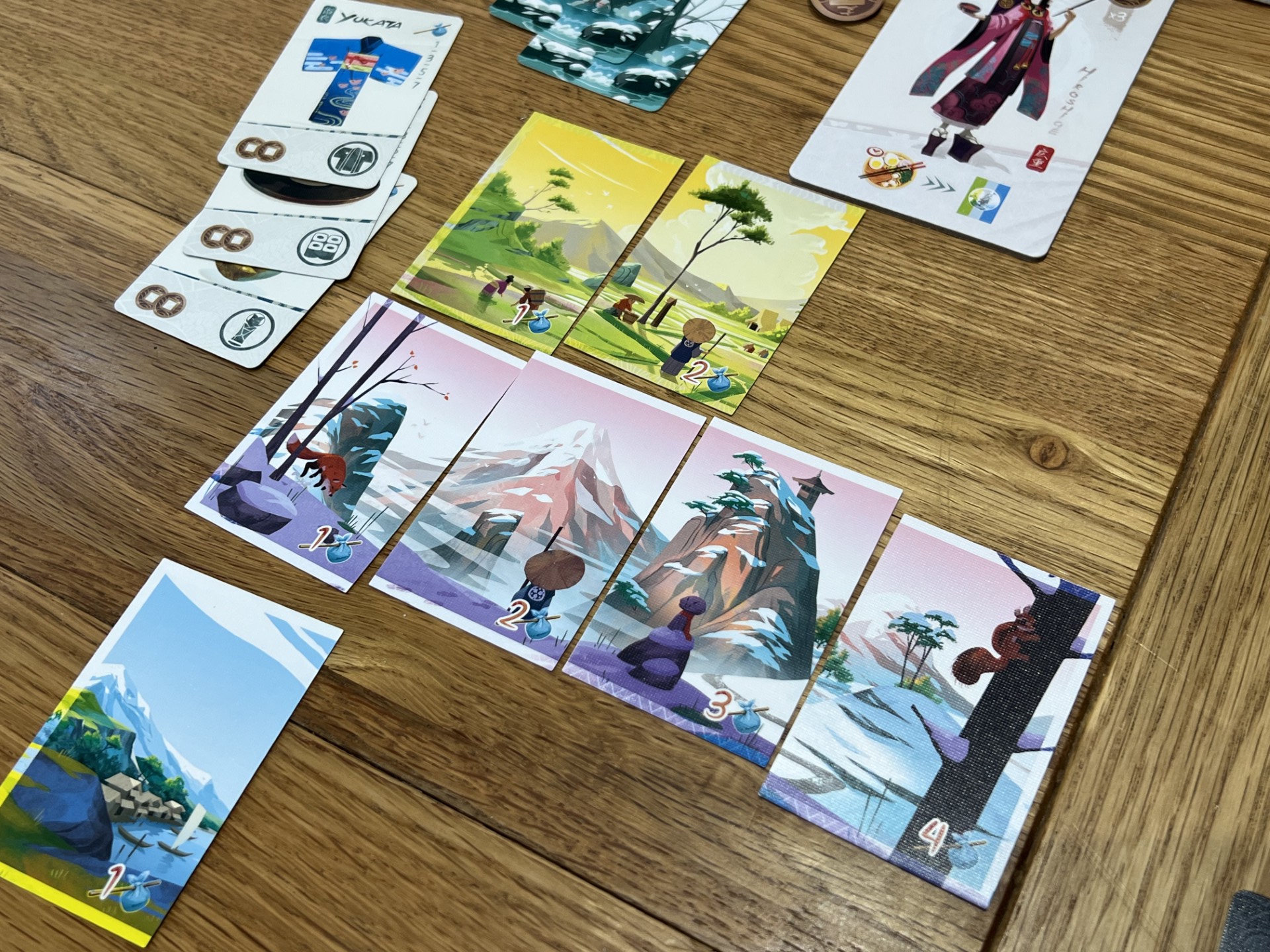 Tokaido Player Tiles