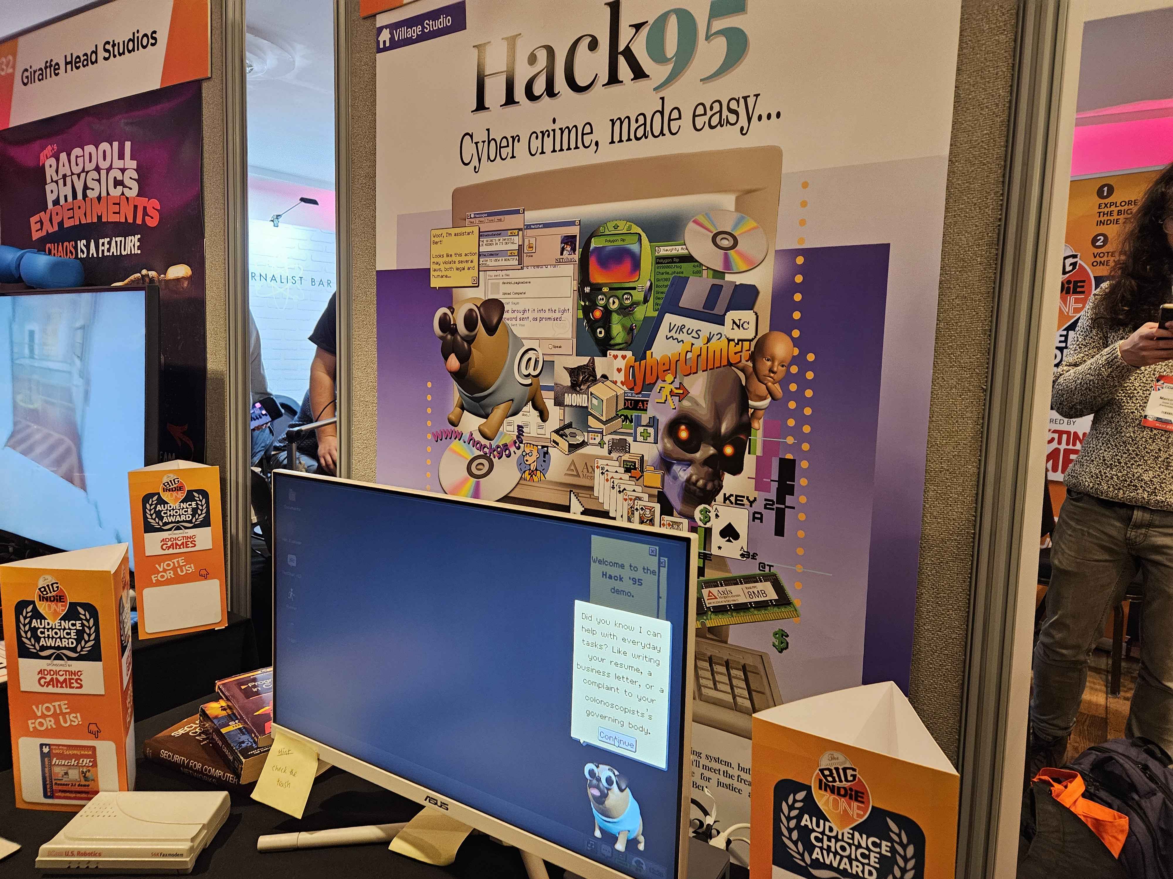 Hack ’95 is a hacking sim from the golden age of GIFs