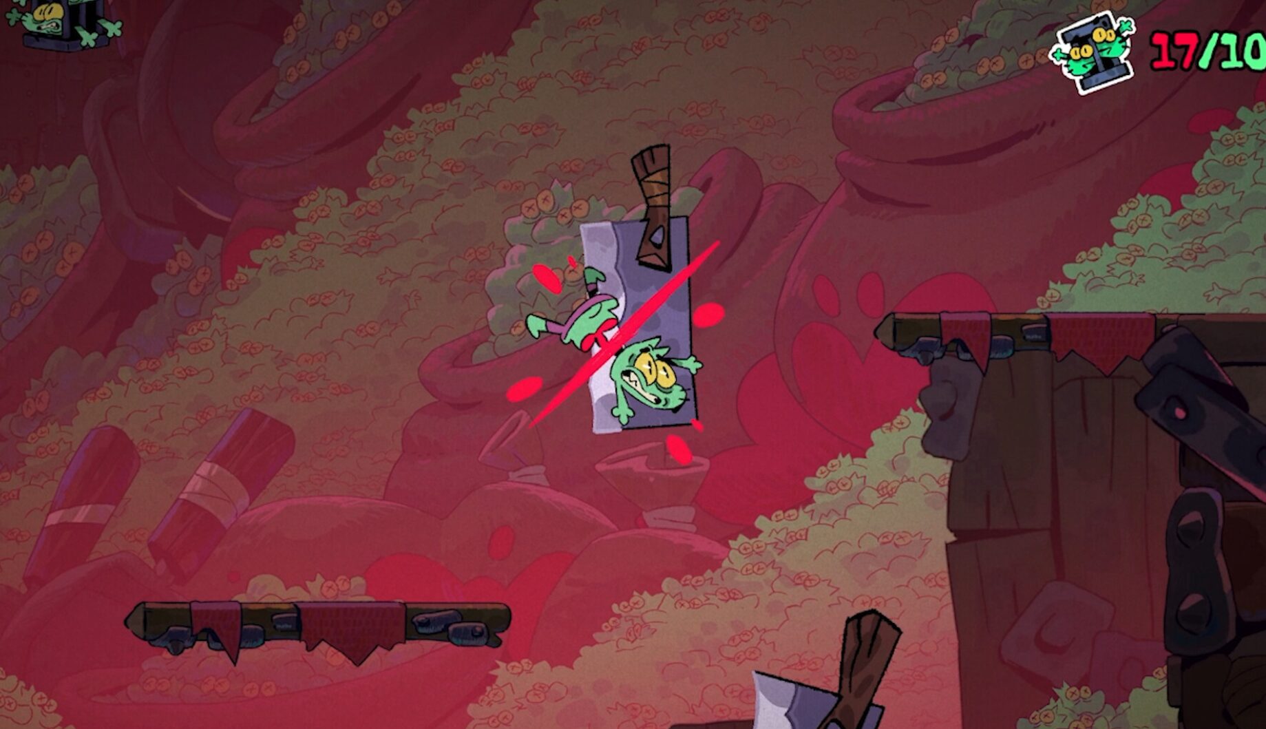In Deaths of Peck you’re immortal, but the world is still determined to kill you