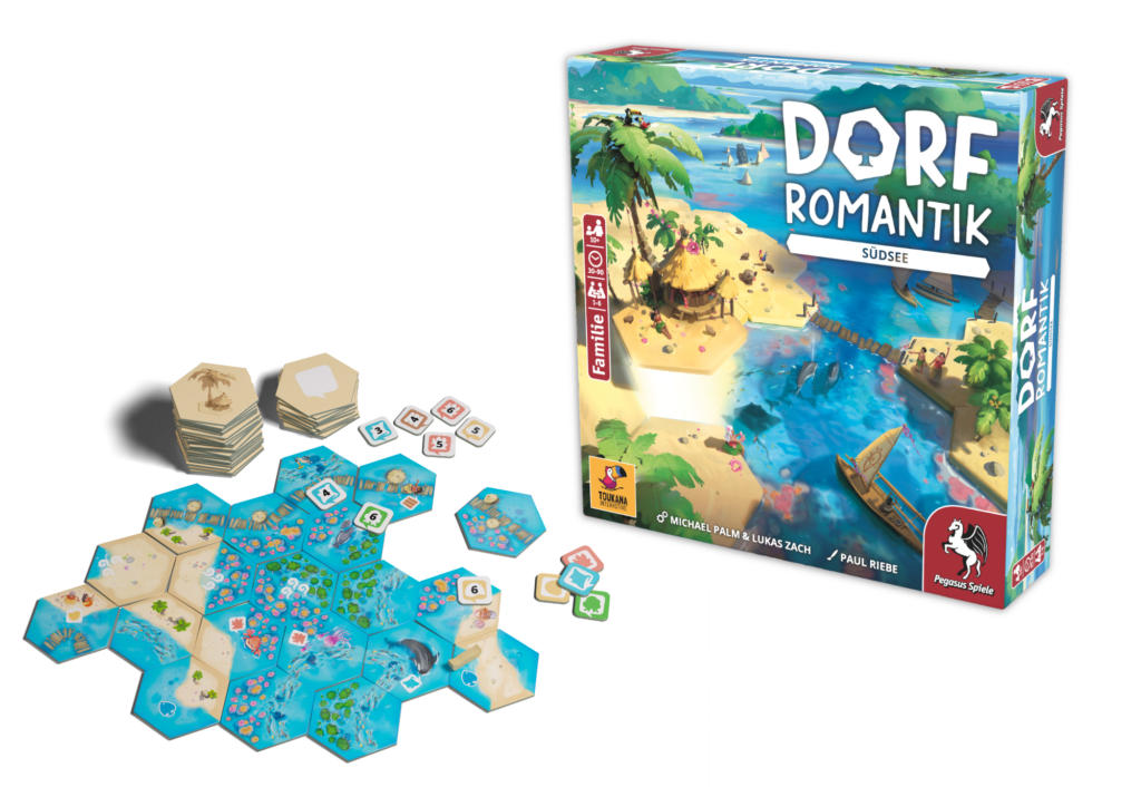 Dorfromantik’s next board game iteration takes us to sunny shores in South Seas