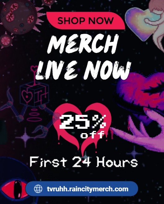 The Void Rains Upon Her Heart now has merch