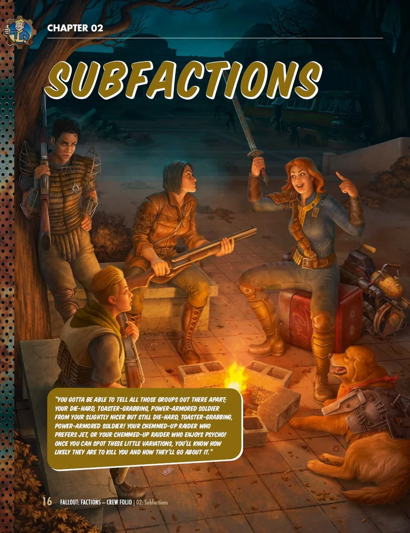 Fallout: Factions Crew Folio - Image 2