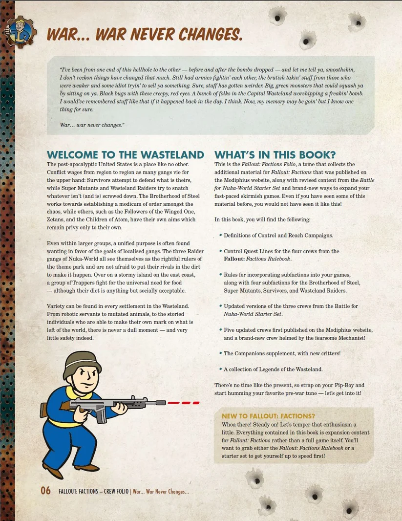Fallout: Factions Crew Folio - Image 3